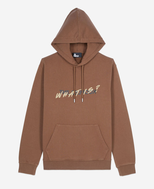 Sweatshirt à capuche What is marron